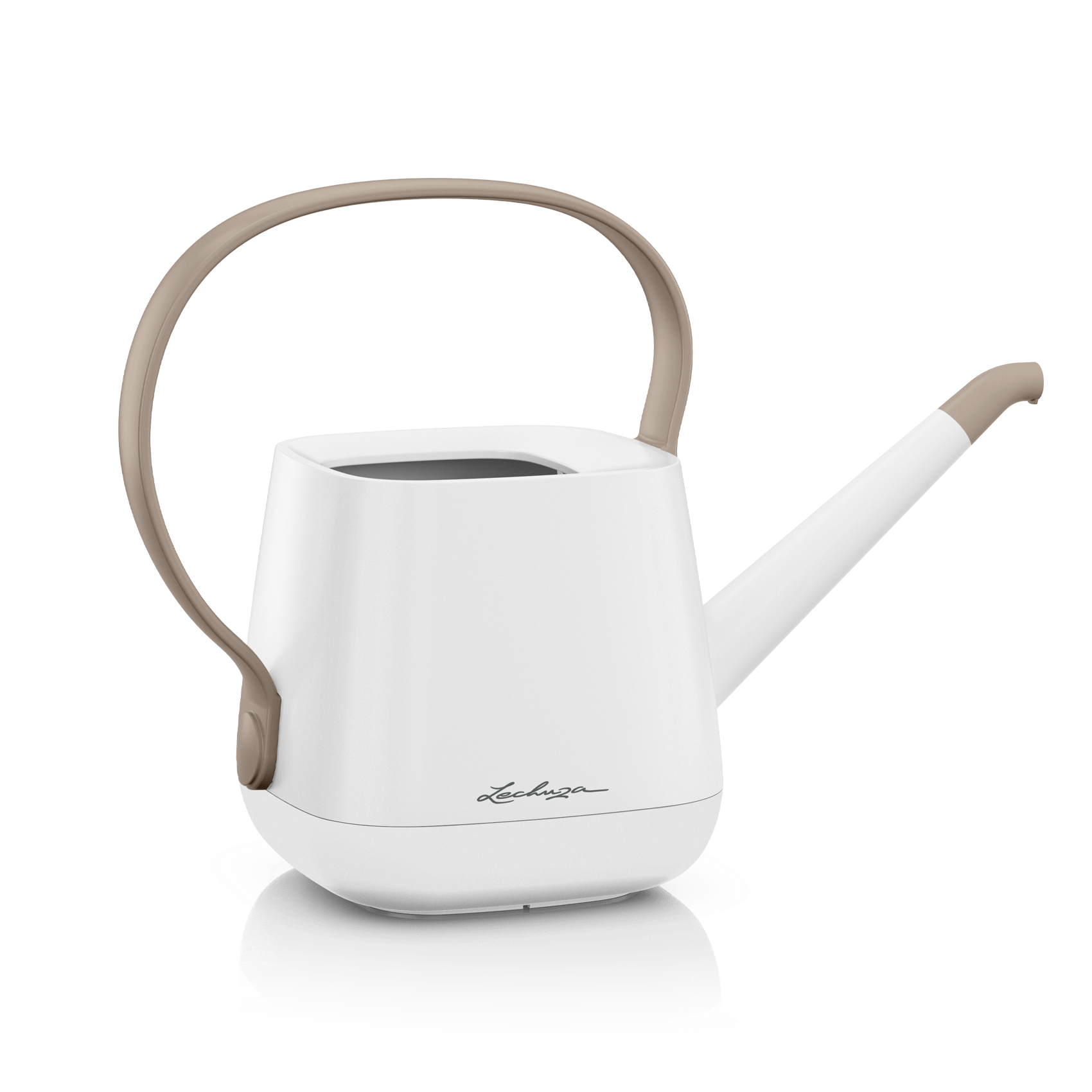 YULA watering can white/taupe semi-gloss